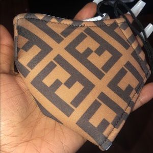 Brown Fendi mask